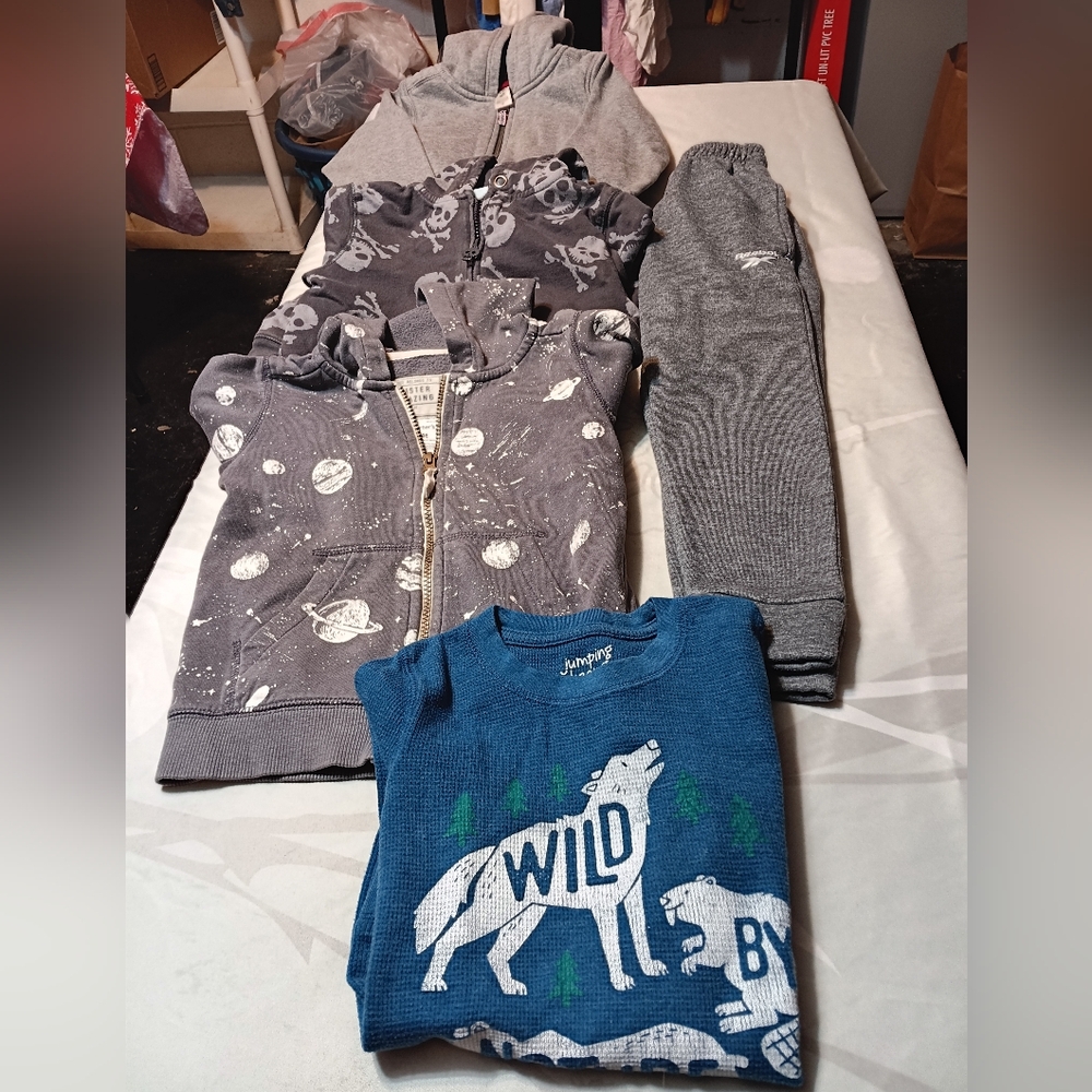 Carter's Gray and Blue Kids Jacket Set
